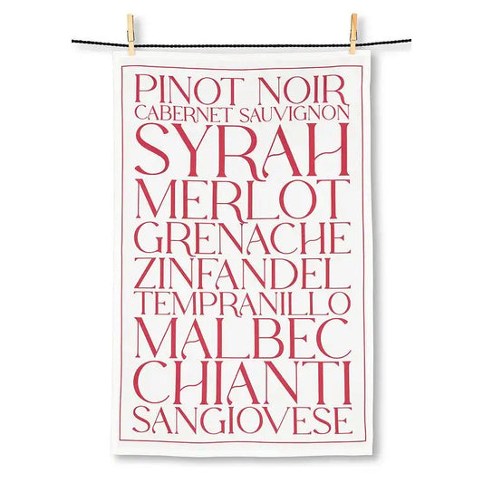 Abbott - Red Wines Tea Towel