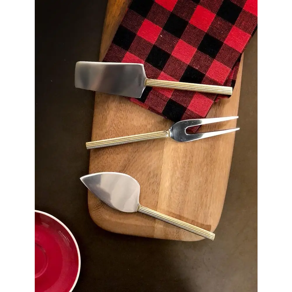Rib Handle Cheese Knives Set - PABOOM