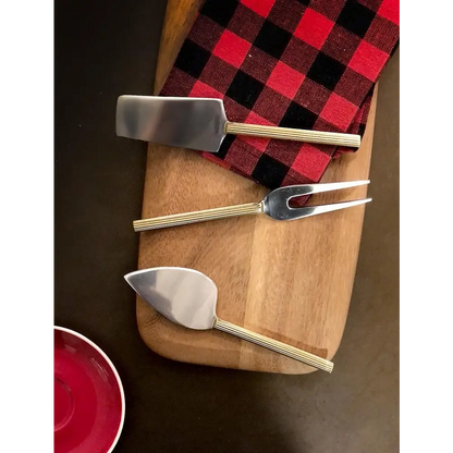 Rib Handle Cheese Knives Set - PABOOM
