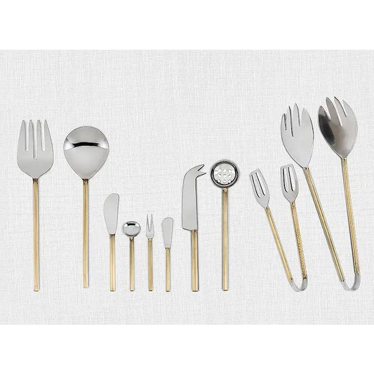 Rib Handled Salad Servers - PABOOM