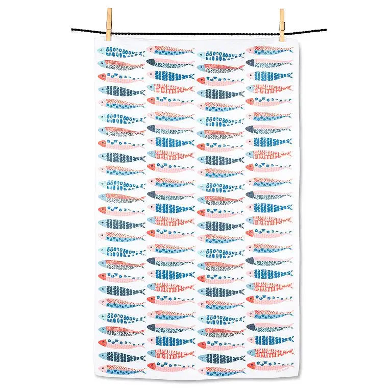 Abbott - Rows of Fish Kitchen Towel 17x29’’L