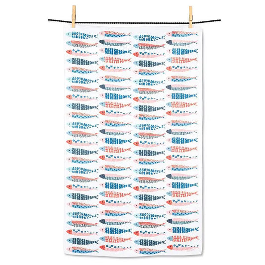 Abbott - Rows of Fish Kitchen Towel 17x29’’L