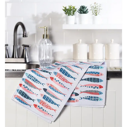 Abbott - Rows of Fish Kitchen Towel 17x29’’L