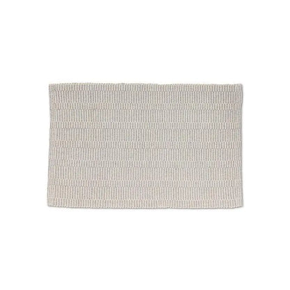 Abbott - Short Stripe Woven Rug Blue + Ivory 3’x5’