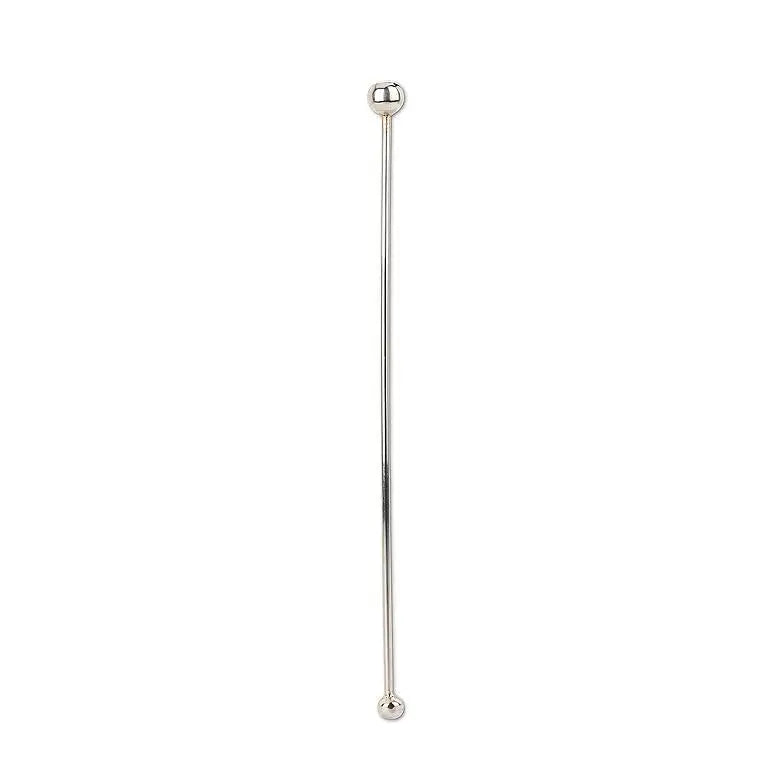 Abbott - Silver Ball Swizzle Stick 7.5’’L