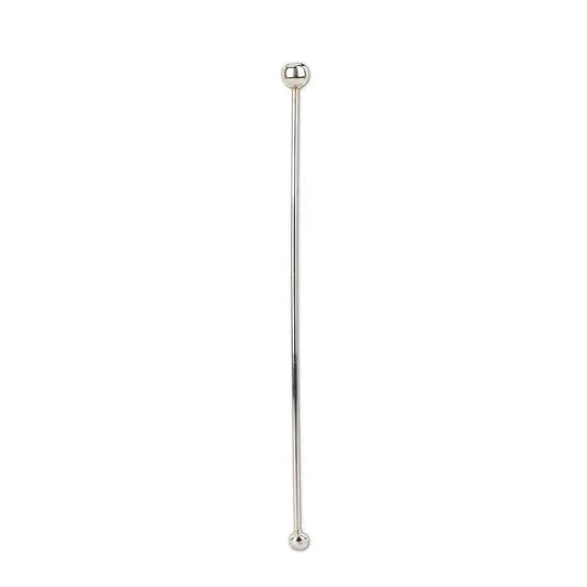 Abbott - Silver Ball Swizzle Stick 7.5’’L