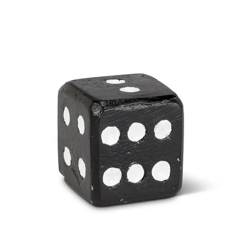 Sm Playing Dice Black + White - PABOOM