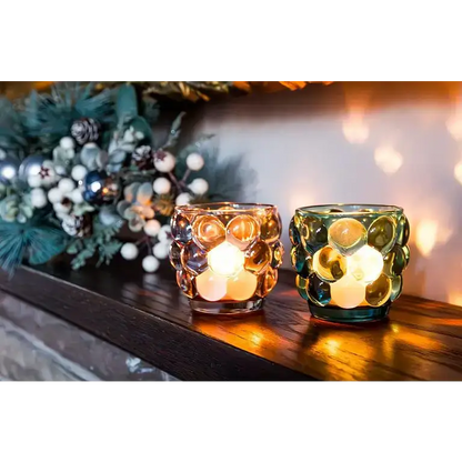 Abbott - Sm Bubble Votive Navy Blue 3’’D