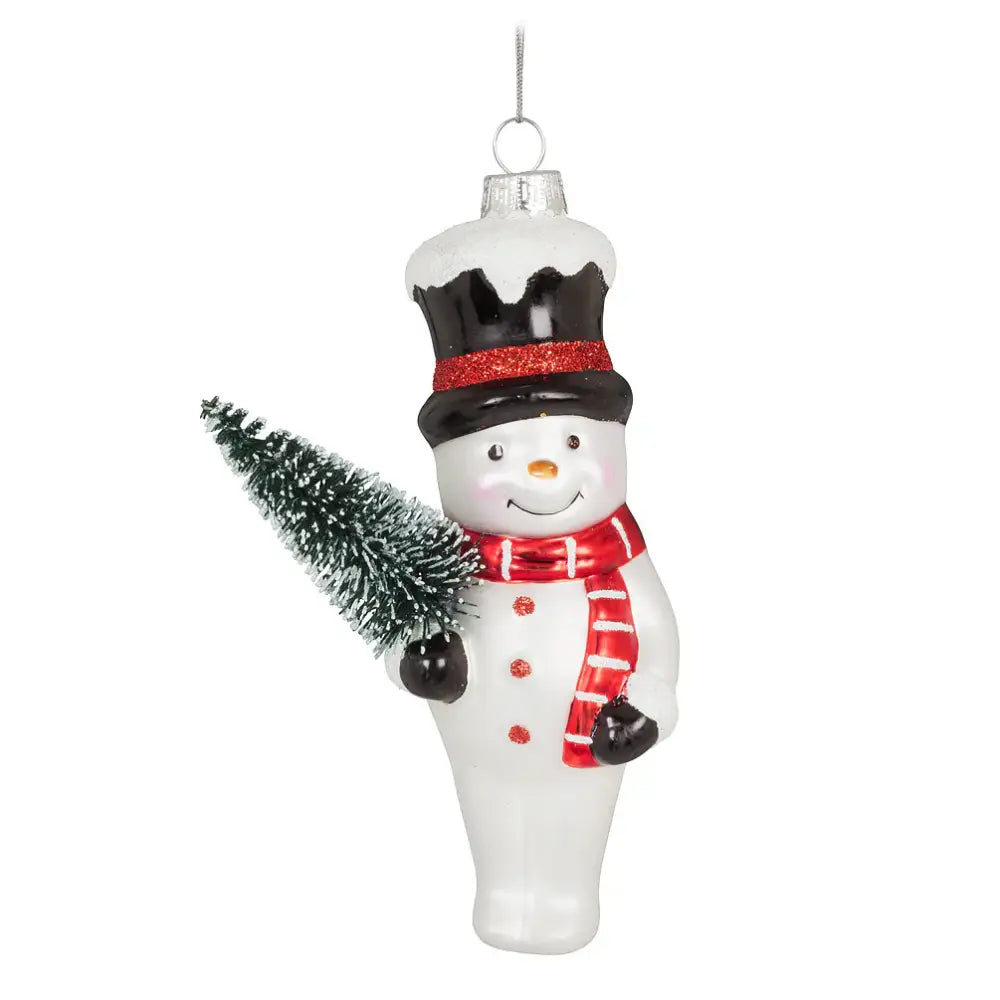 Snowman With Tree Ornament - PABOOM