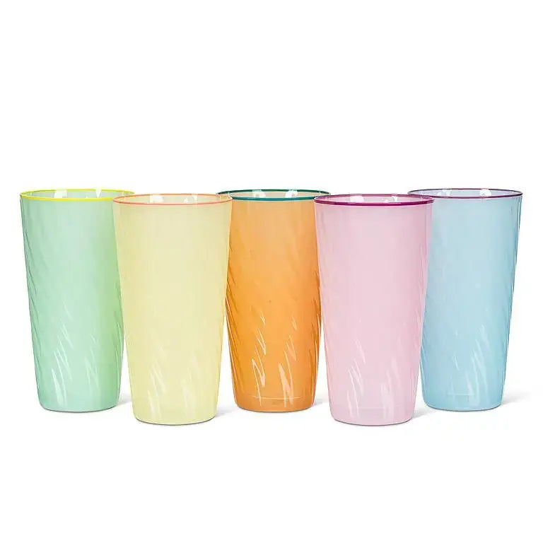 Abbott - Spiral Highball Pink 6.5’’H(20oz)