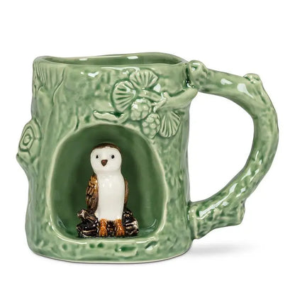 Abbott - Tree Look Mug w/Barn Owl 4’’H(12oz)