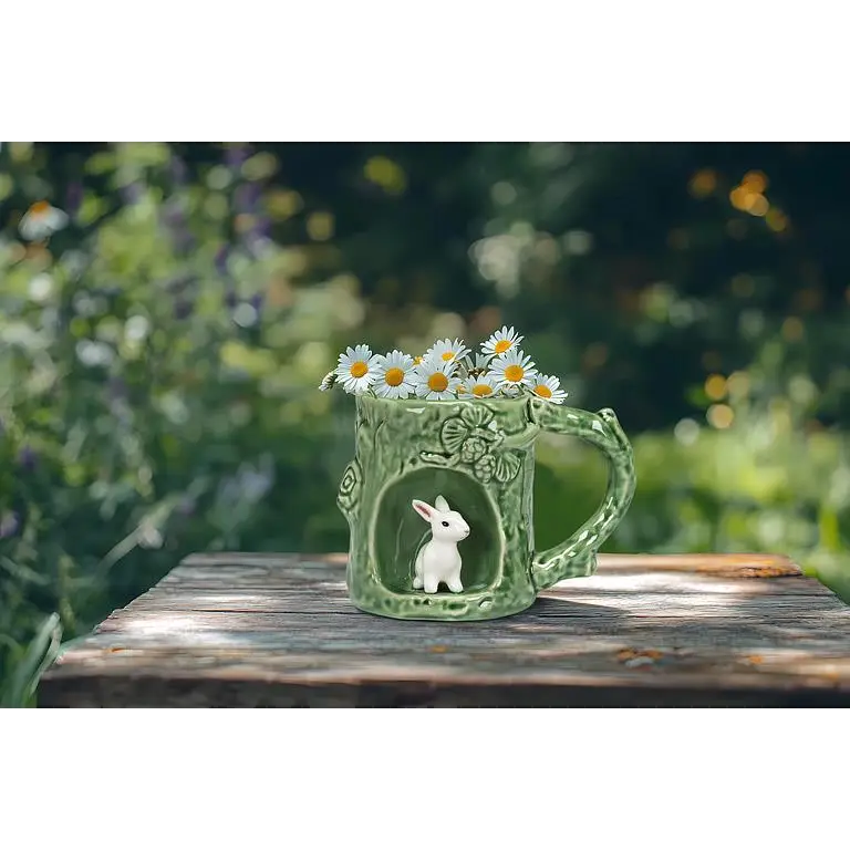 Abbott - Tree Look Mug w/Bunny 4’’H(12oz)