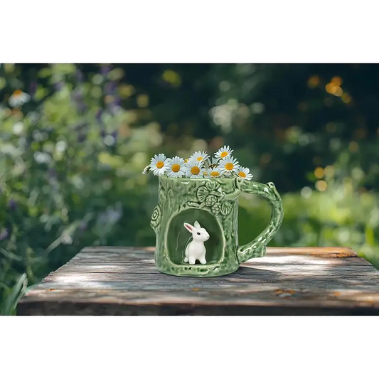 Abbott - Tree Look Mug w/Bunny 4’’H(12oz)