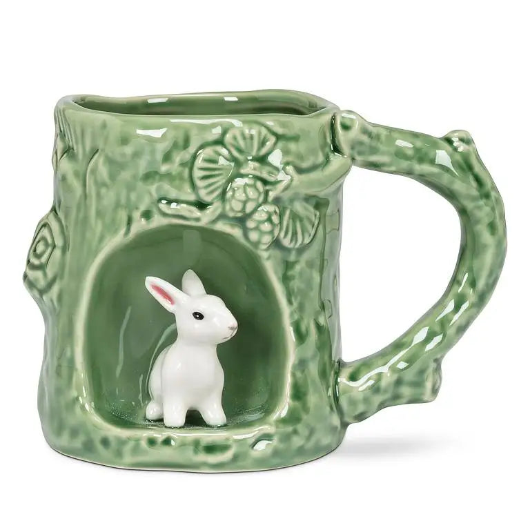 Abbott - Tree Look Mug w/Bunny 4’’H(12oz)
