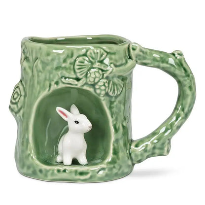 Abbott - Tree Look Mug w/Bunny 4’’H(12oz)