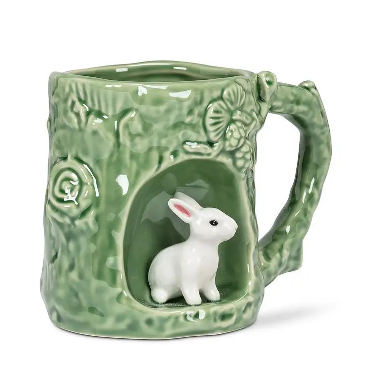 Abbott - Tree Look Mug w/Bunny 4’’H(12oz)