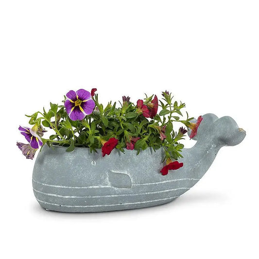 Whale Planter Low Small - PABOOM