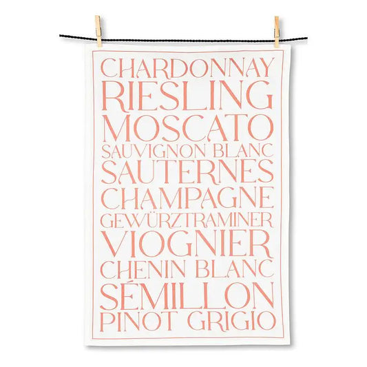 Abbott - White Wines Tea Towel