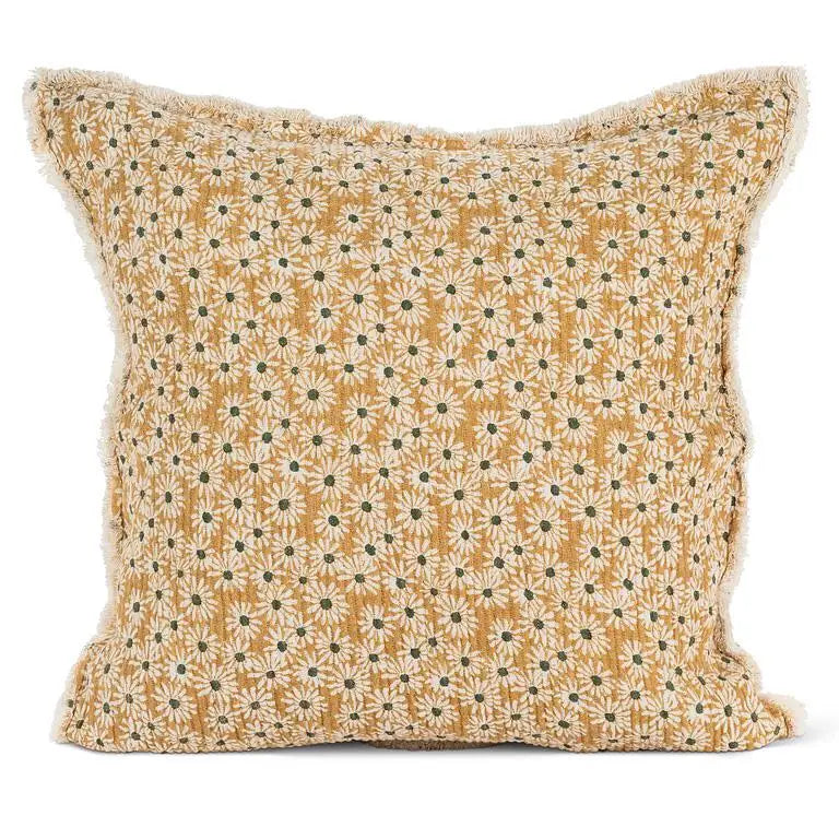 Abbott - Yellow Daisy Square Pillow 20’’Sq
