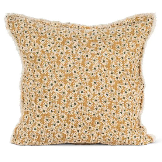 Abbott - Yellow Daisy Square Pillow 20’’Sq