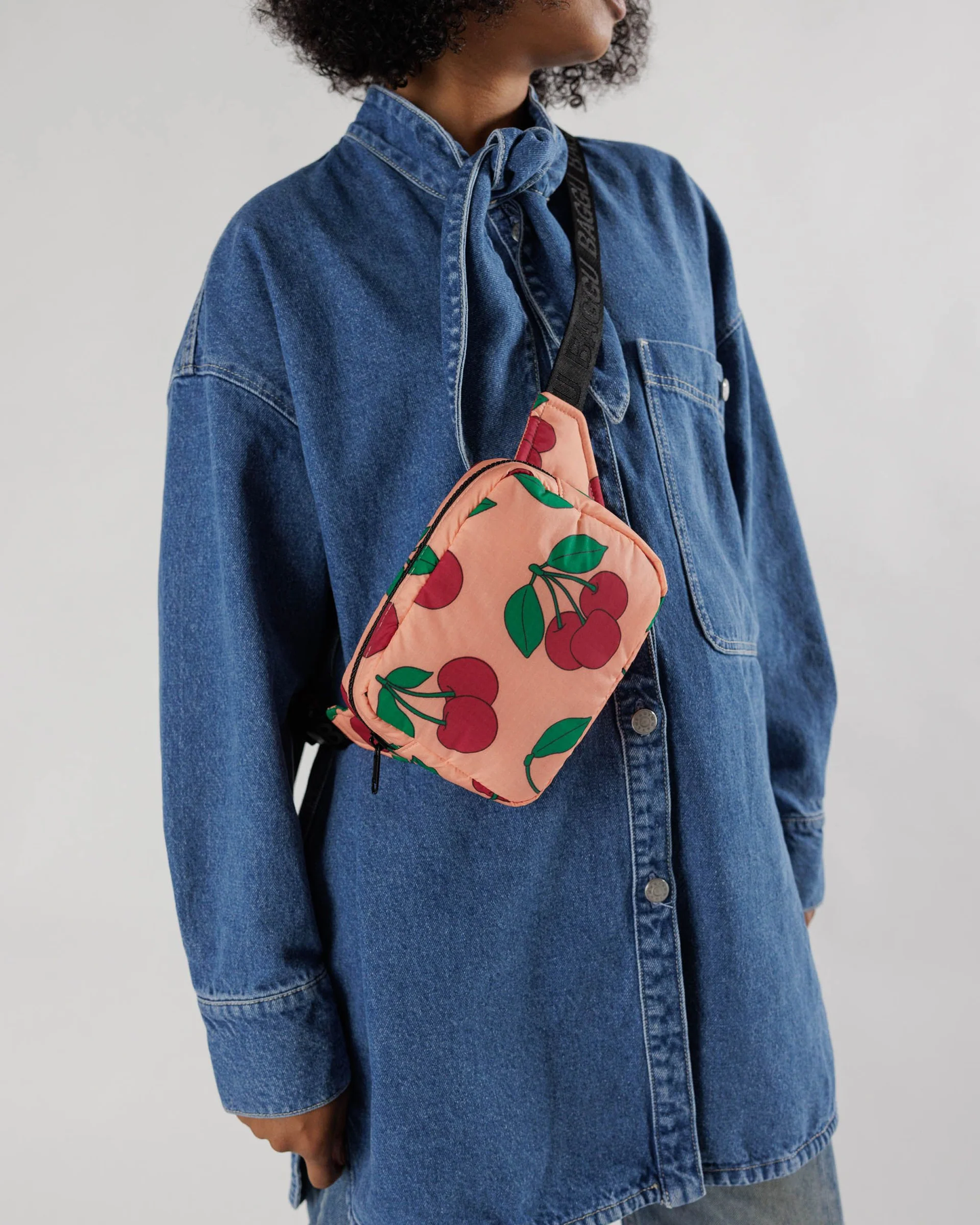 Baggu Puffy Fanny Pack Sherbet Cherry