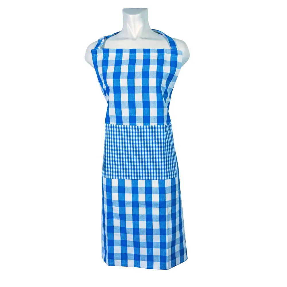 Accent Linen - Apron - Buffalo Blue Check