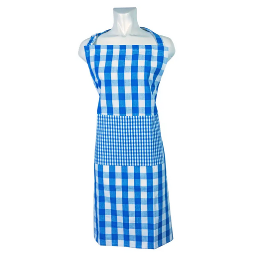 Accent Linen - Apron - Buffalo Blue Check