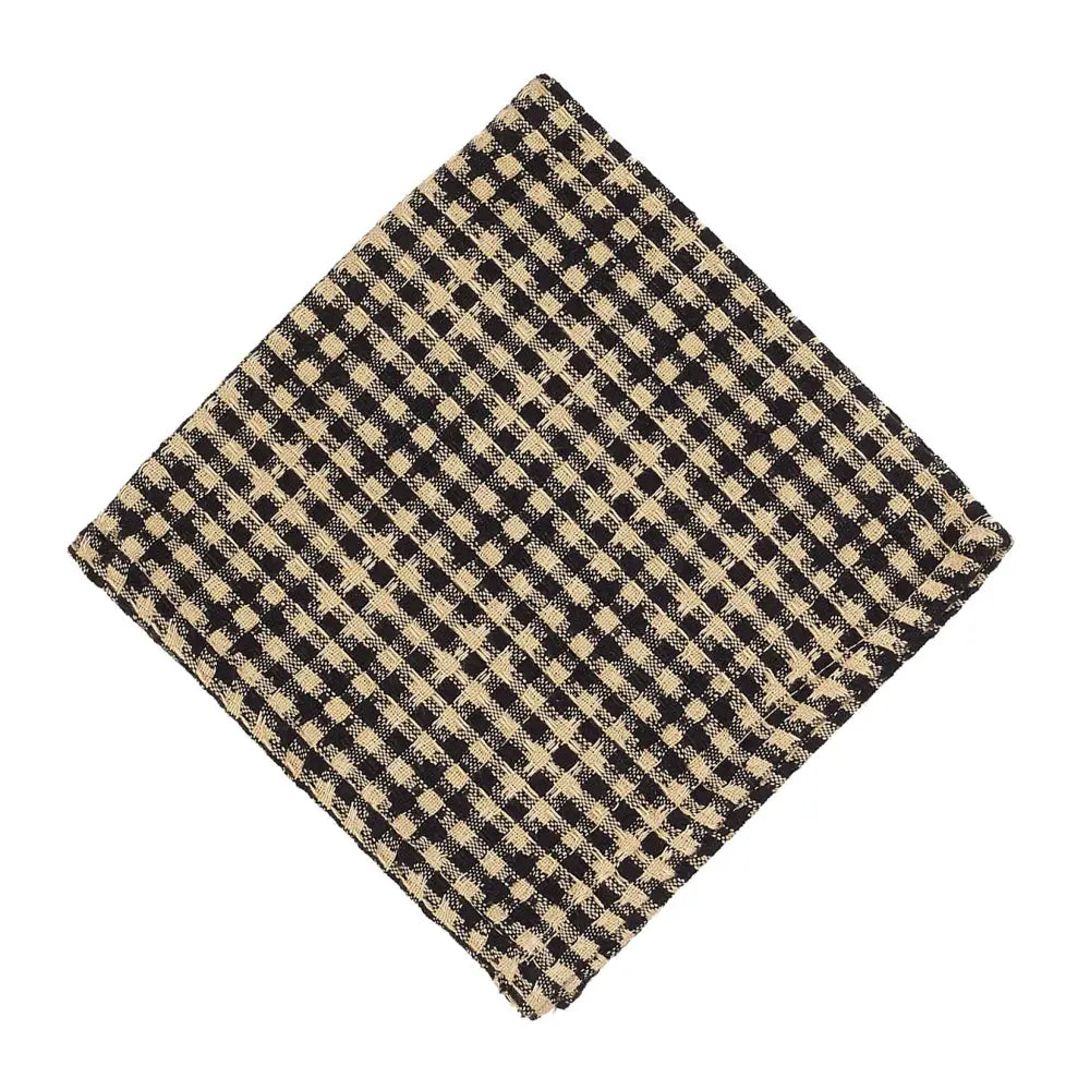 Accent Linen - Dish Cloth - Star Black Check