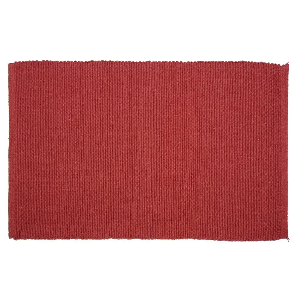 Accent Linen - Floor Mats Ribbed - ’100% Cotton - Rust 60’’x96’’