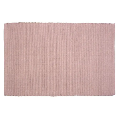 Accent Linen - Floor Mats Ribbed - ’100% Cotton - Beige/Taupe