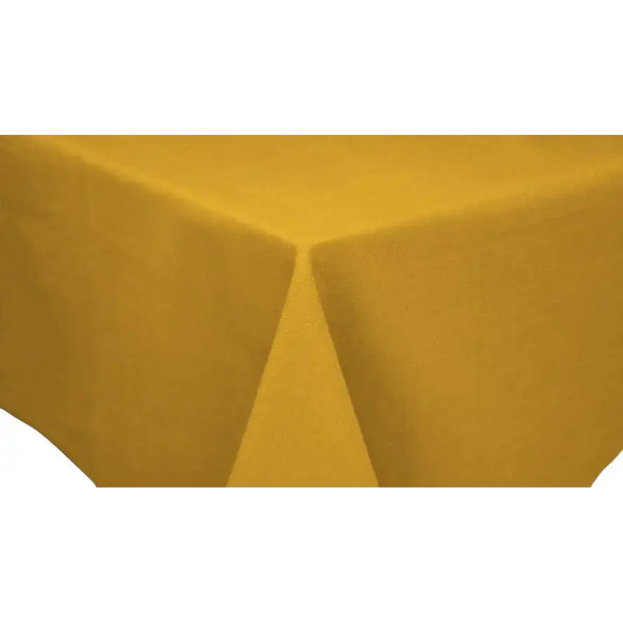 Accent Linen - Table Cloth - Mustard (Solid Colour) 72’’ Round