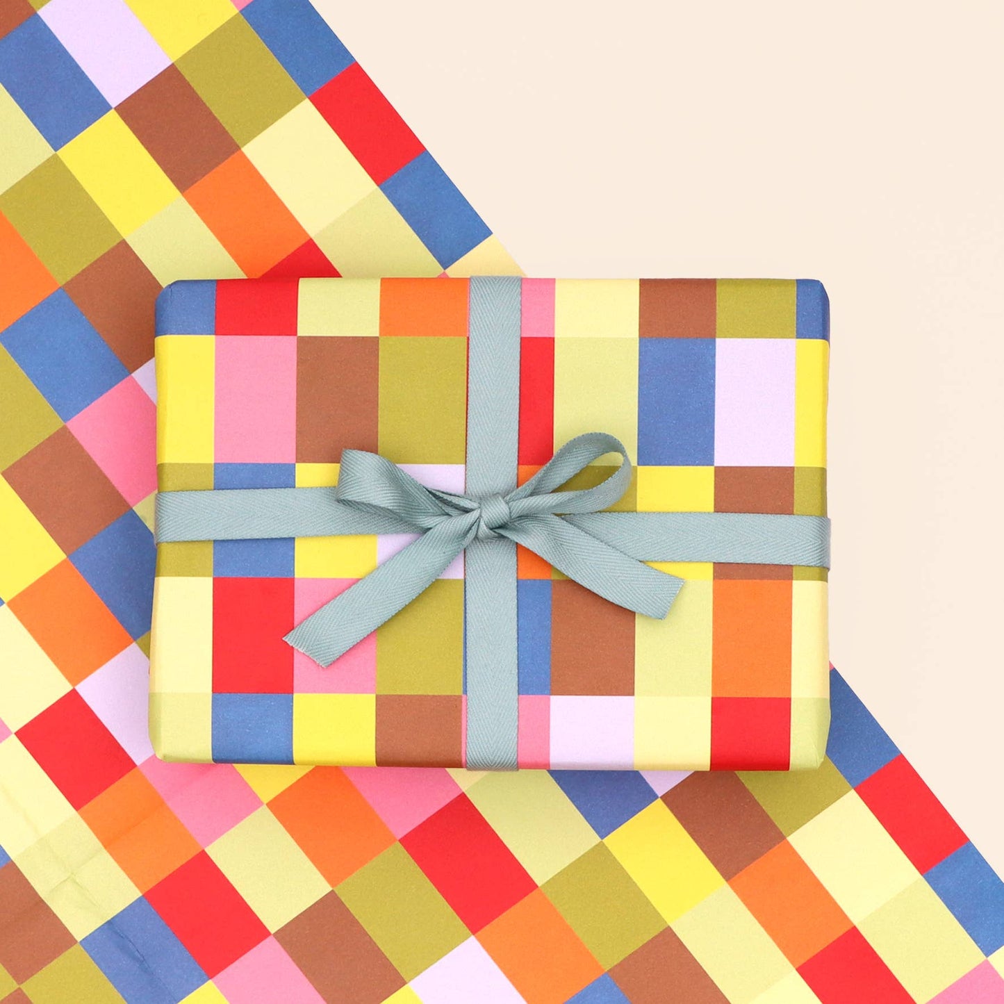 Colourful Squares Wrapping Paper Sheet