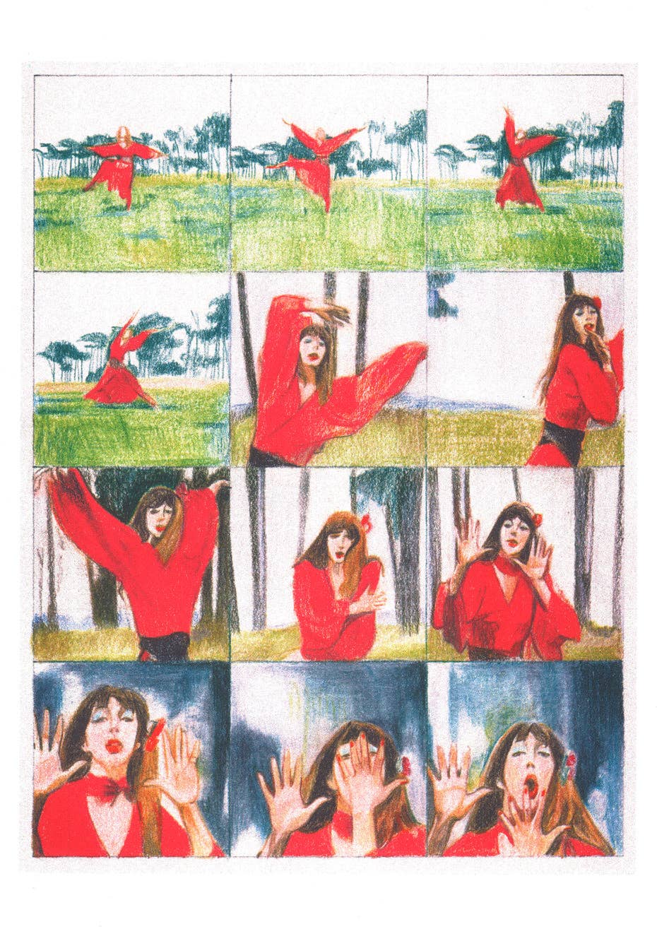 Kate Bush Wuthering Heights - Kristina Tzekova A3 Poster