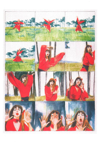 Kate Bush Wuthering Heights - Kristina Tzekova A3 Poster