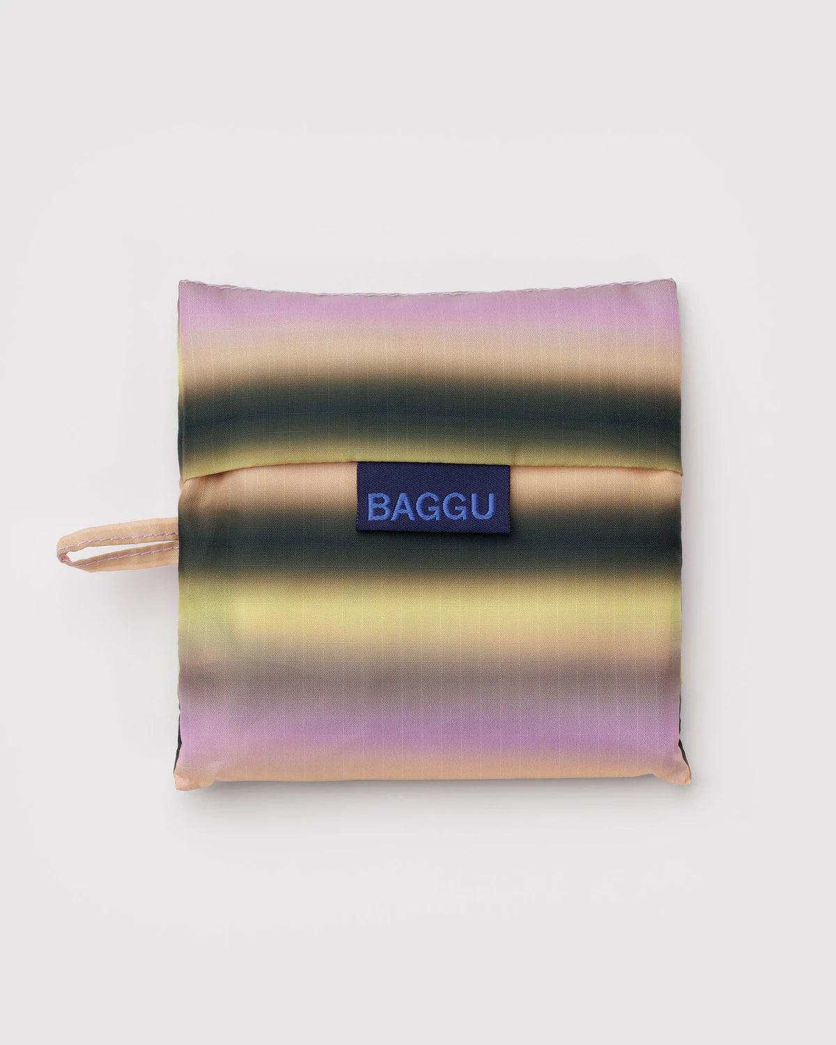 Standard Baggu Reusable Tote Bag - Gradient Stripe Pink & Yellow