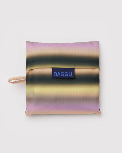 Standard Baggu Reusable Tote Bag - Gradient Stripe Pink & Yellow