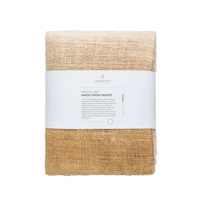 Waste Cotton Throw - Dark Grey