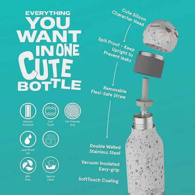 Bestie Vaccum Insulated Water Bottle - Cat