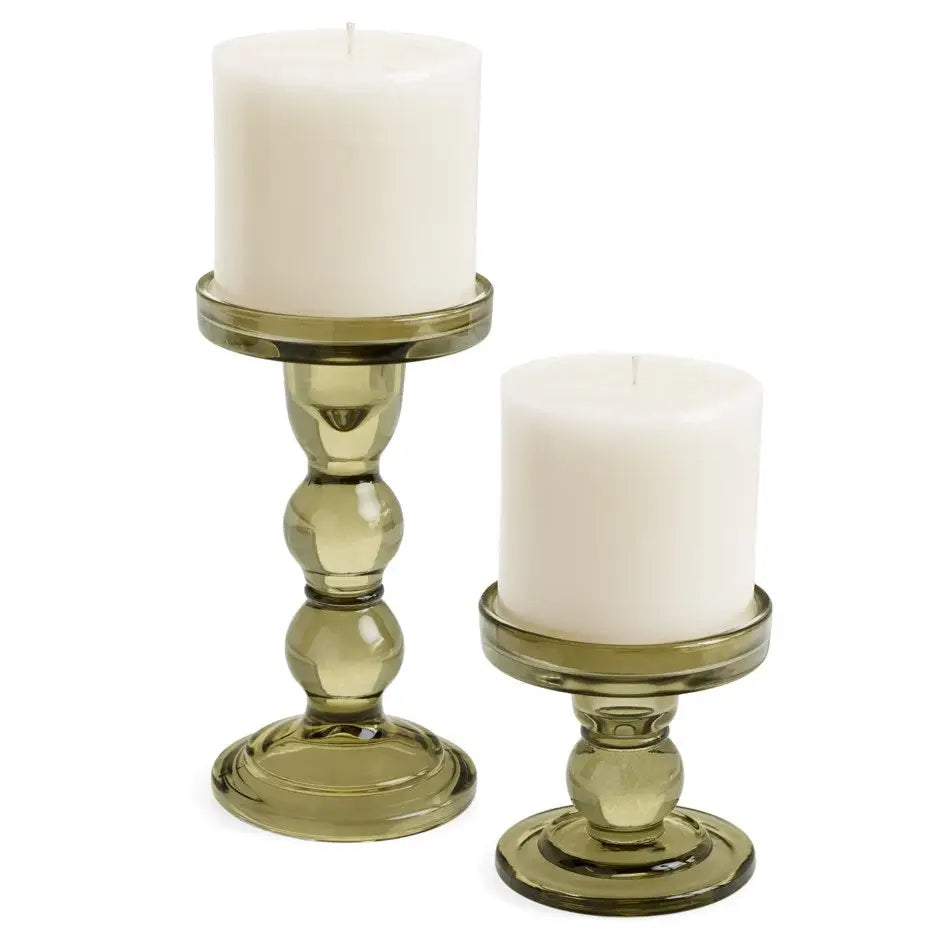 ADV - Bubble Glass Candle Holder Green Small