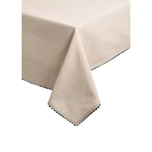 ADV - Chambray Tablecloth w/Black Edging