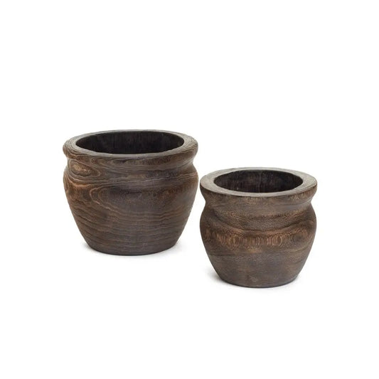 ADV - Planter Paulownia Wood 9x7’’