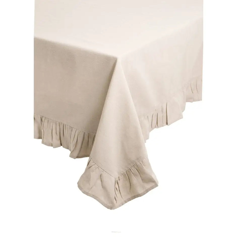 Ruffle Chambray Tablecloth - PABOOM