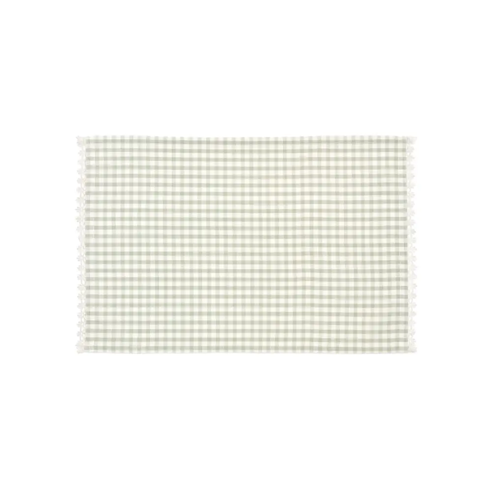 ADV - Sage + Off White With Lace Trim Placemat