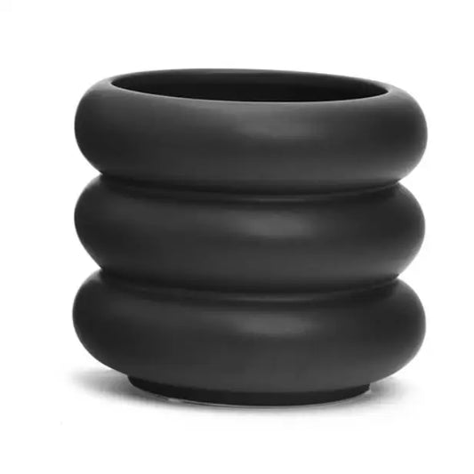 Valleton Bubble Planter Black - PABOOM