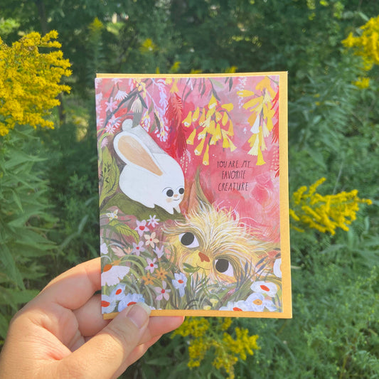 You Are My Favorite Creature Greeting Card