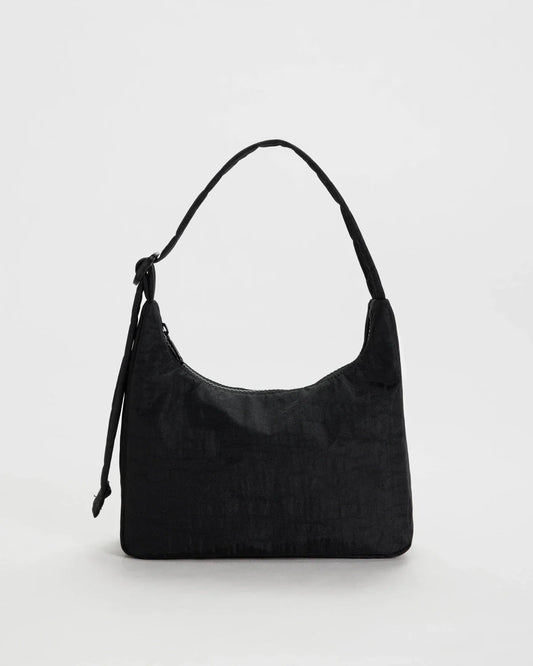 BAGGU Mini Nylon Shoulder Bag - Black