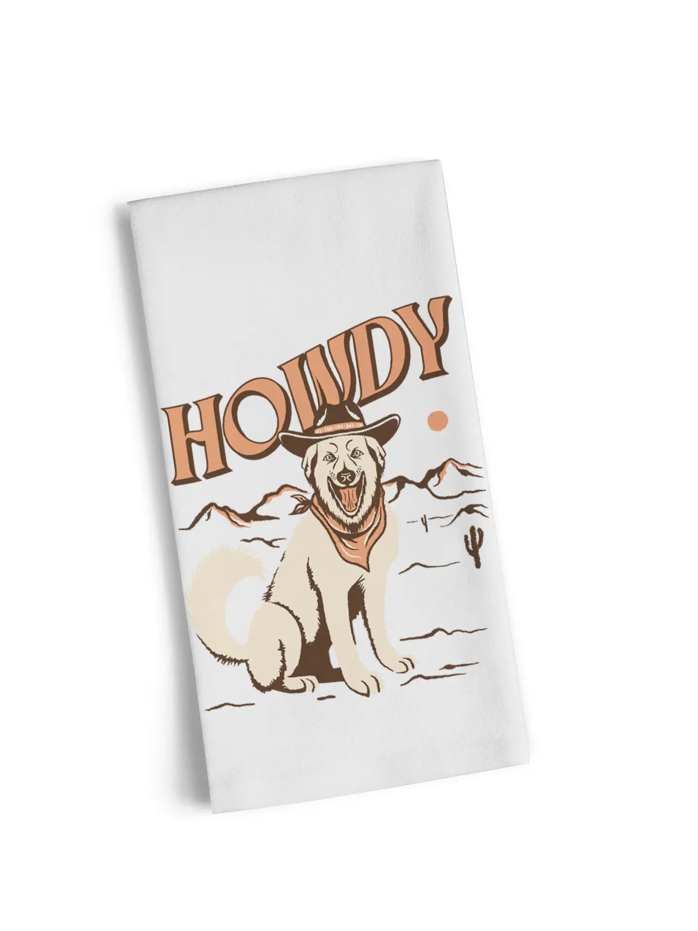 Howdy Western Tea Towel