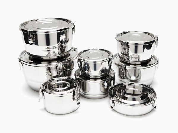 Onyx divided stainless steel food storage container with lunch - PABOOM