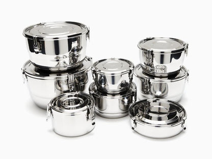 Onyx divided stainless steel food storage container with lunch - PABOOM