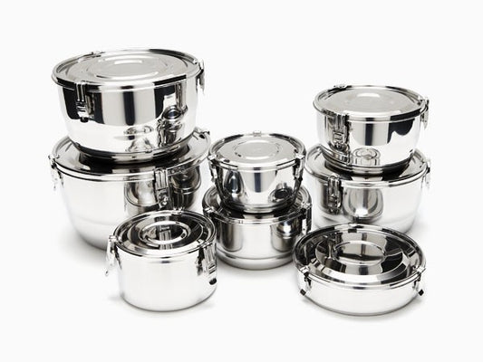 Onyx divided stainless steel food storage container with lunch - PABOOM